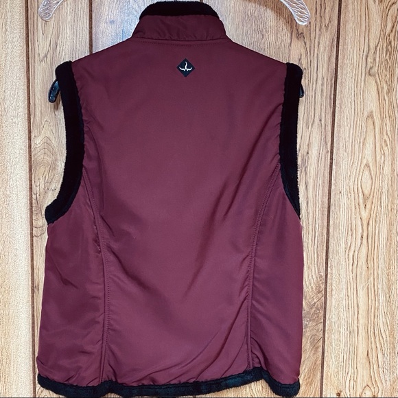 Prana Vest Fleece Lined Full Zip Faux Fur Womens M - Picture 2 of 6